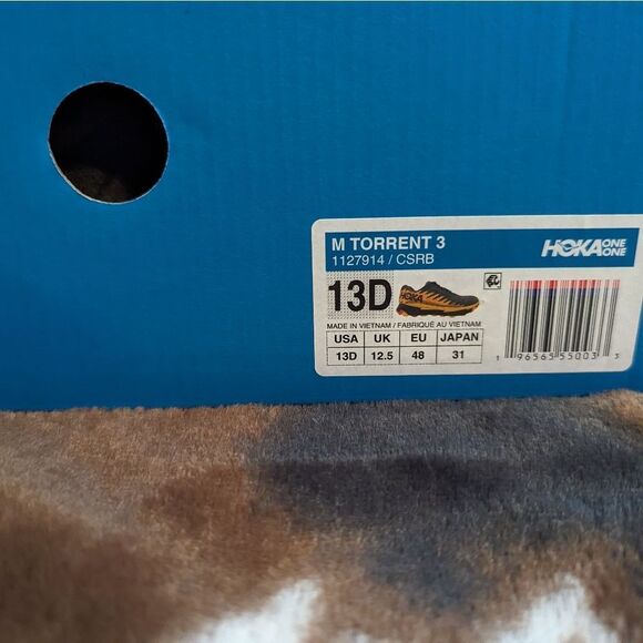 Men's Hoka Torrent 3 Castle Rock/Sherbet Size 12D - Picture 2 of 8